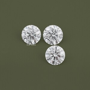 Round Cut Lab Loose Diamond, IGI Certified Diamond For Jewelry Making, Solitaire Loose CVD Diamond, Handmade Lab Stone For Custom Jewelry