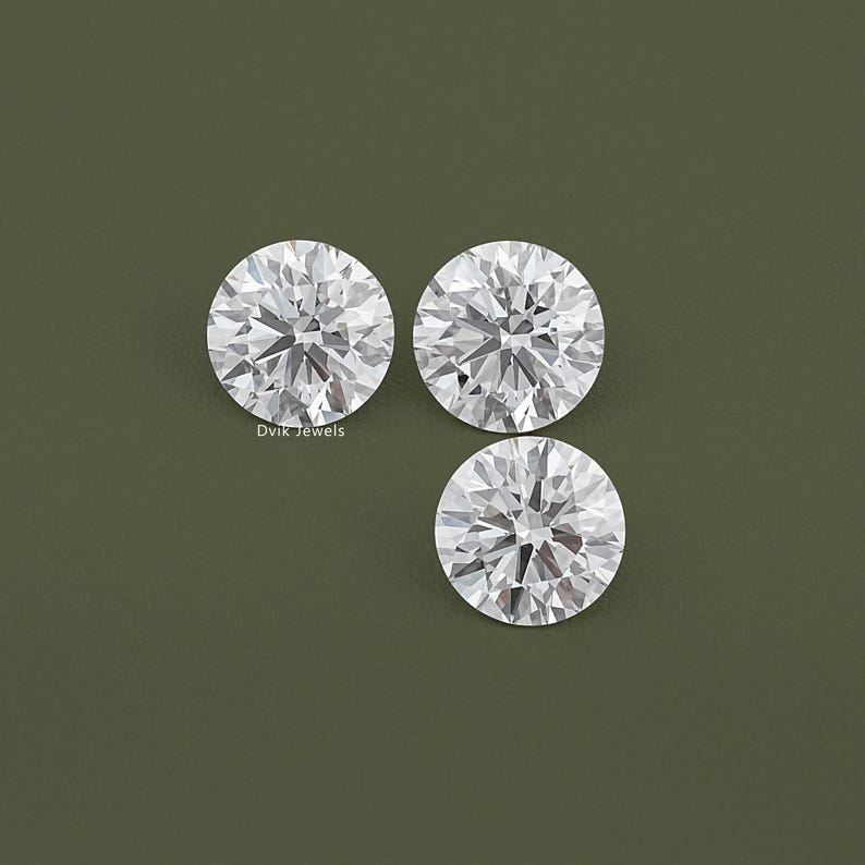 Round Cut Lab Loose Diamond, IGI Certified Diamond For Jewelry Making, Solitaire Loose CVD Diamond, Handmade Lab Stone For Custom Jewelry