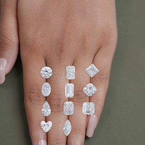 Multi Shape GIA Certified Loose Lab Diamond, Solitaire Loose Diamond In Various Shape,  Diamonds For Custom Ring, EF- VS Clarity Diamond
