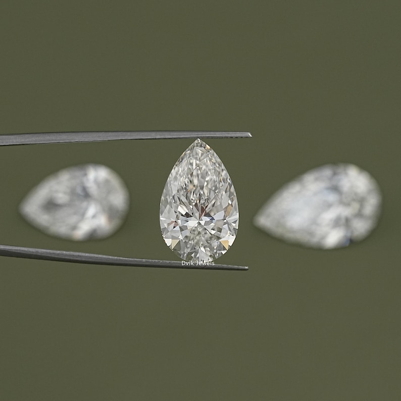 Pear Cut IGI Certified Lab Diamond, Solitaire Loose Handcrafted Diamond,  EF-VS Clarity Diamond, Loose Stone For Personalized Jewelry Making