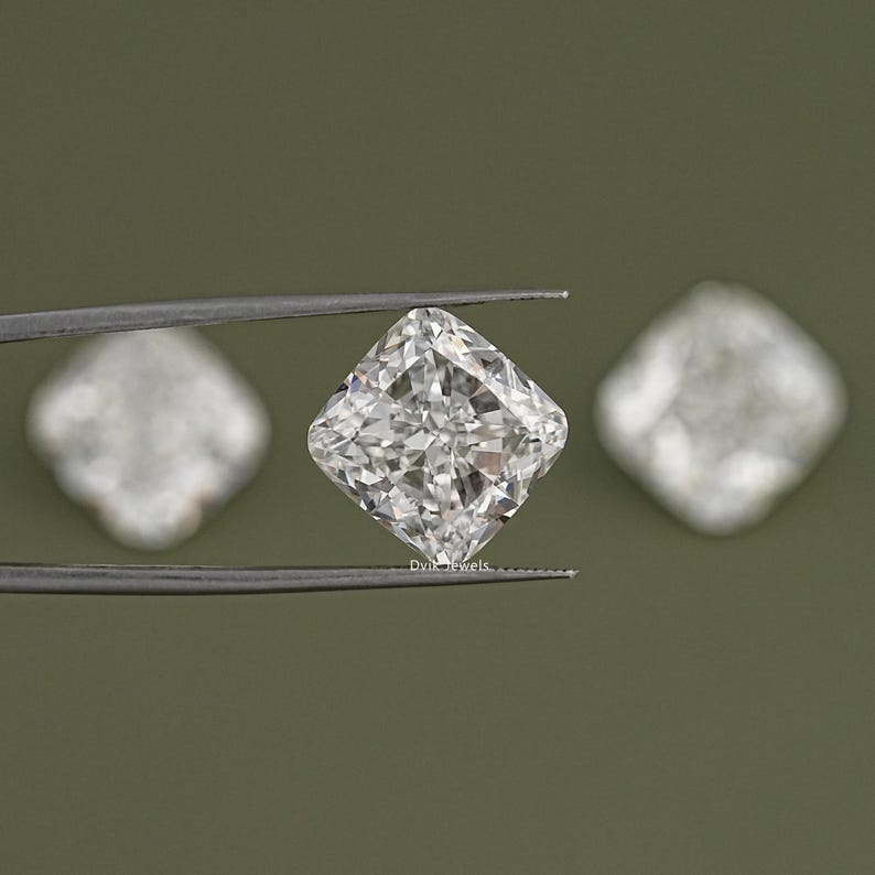 11.00 To 15.00 CT Square Cushion Cut Lab Grown Diamond, Handcrafted Diamond For Custom Jewelry, Eco Friendly IGI Certified Loose Diamond