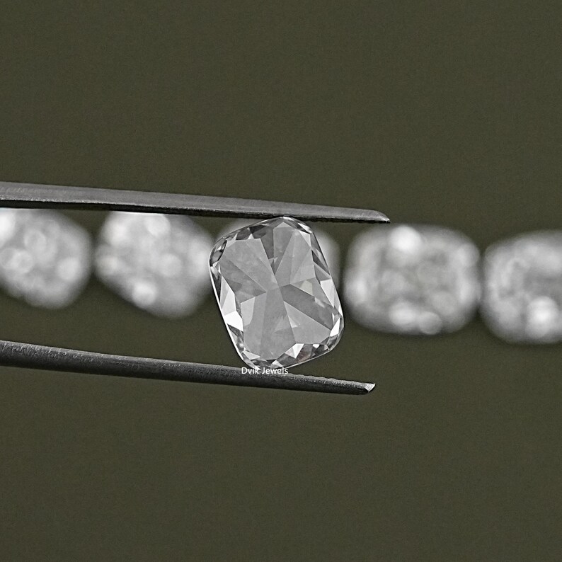 Eco Friendly Elongated Cushion Loose Diamond, Lab Grown Diamond Jewelry For Custom Gift, CVD Diamond Wedding Ring For Personalized Gift
