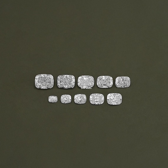 Eco Friendly Elongated Cushion Loose Diamond, Lab Grown Diamond Jewelry For Custom Gift, CVD Diamond Wedding Ring For Personalized Gift
