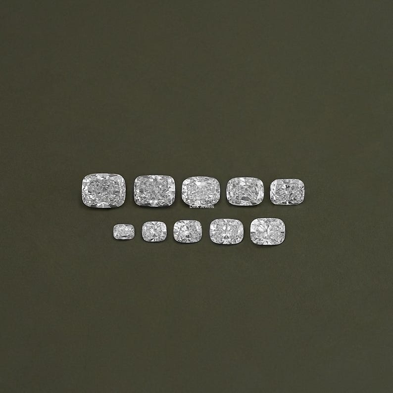 Eco Friendly Elongated Cushion Loose Diamond, Lab Grown Diamond Jewelry For Custom Gift, CVD Diamond Wedding Ring For Personalized Gift