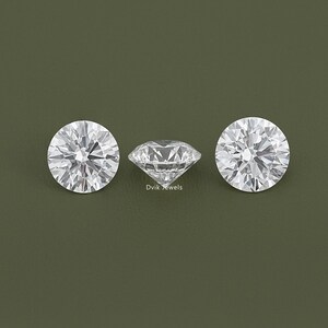 Round Cut Lab Loose Diamond, IGI Certified Diamond For Jewelry Making, Solitaire Loose CVD Diamond, Handmade Lab Stone For Custom Jewelry