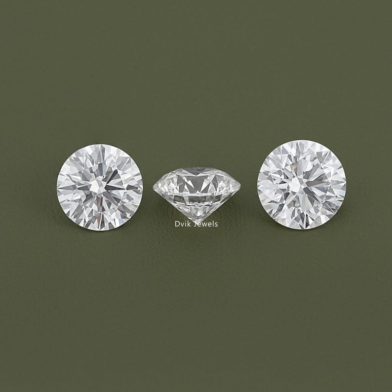 Round Cut Lab Loose Diamond, IGI Certified Diamond For Jewelry Making, Solitaire Loose CVD Diamond, Handmade Lab Stone For Custom Jewelry
