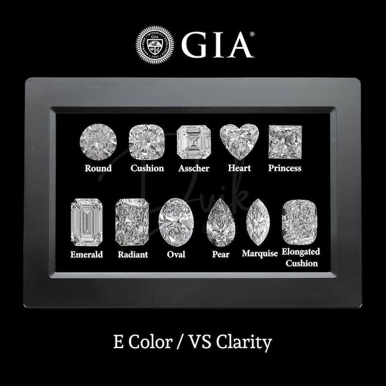 Multi Shape GIA Certified Loose Lab Diamond, Solitaire Loose Diamond In Various Shape,  Diamonds For Custom Ring, EF- VS Clarity Diamond