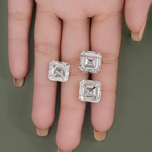 11.00 To 15.00 Carat Asscher Cut Lab Loose Diamond, IGI Certified Diamond For Jewelry Making, Conflict Free Loose Diamond For Wedding Ring
