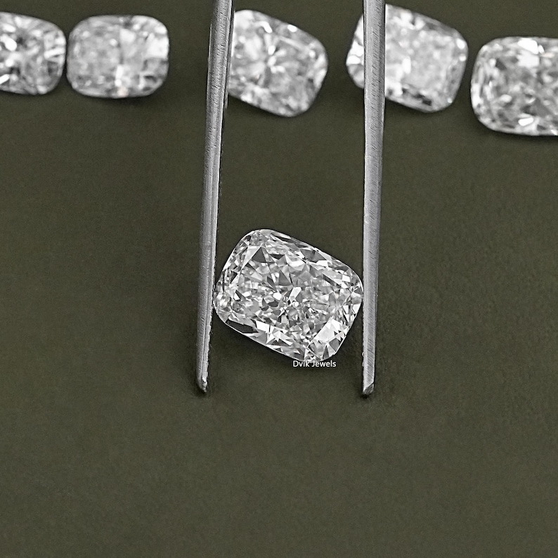 Eco Friendly Elongated Cushion Loose Diamond, Lab Grown Diamond Jewelry For Custom Gift, CVD Diamond Wedding Ring For Personalized Gift