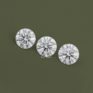 Round Cut Lab Loose Diamond, IGI Certified Diamond For Jewelry Making, Solitaire Loose CVD Diamond, Handmade Lab Stone For Custom Jewelry