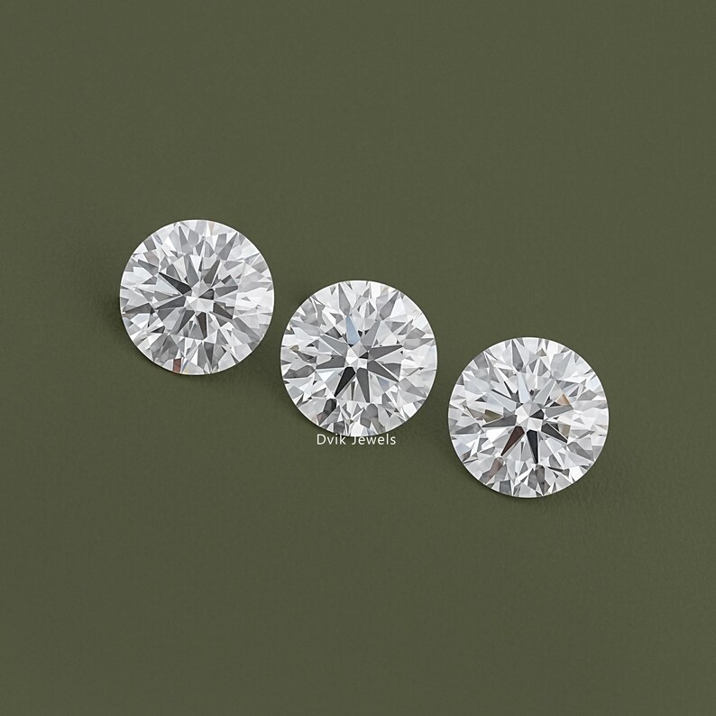 Round Cut Lab Loose Diamond, IGI Certified Diamond For Jewelry Making, Solitaire Loose CVD Diamond, Handmade Lab Stone For Custom Jewelry