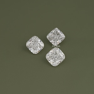11.00 To 15.00 CT Square Cushion Cut Lab Grown Diamond, Handcrafted Diamond For Custom Jewelry, Eco Friendly IGI Certified Loose Diamond