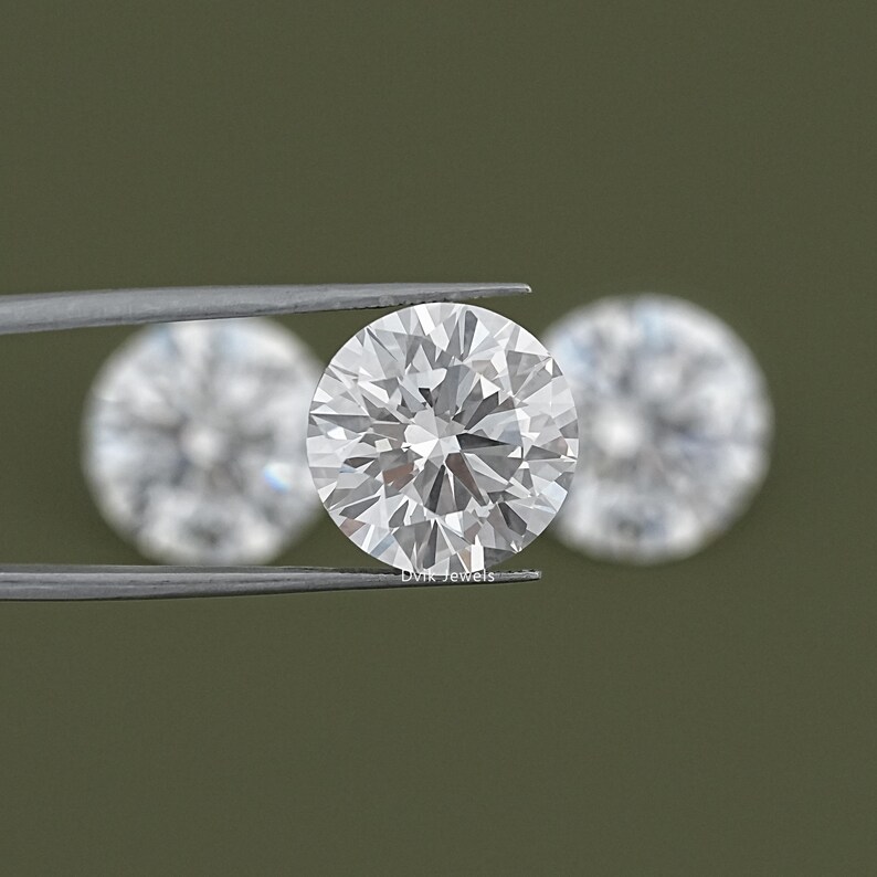 Round Cut Lab Loose Diamond, IGI Certified Diamond For Jewelry Making, Solitaire Loose CVD Diamond, Handmade Lab Stone For Custom Jewelry