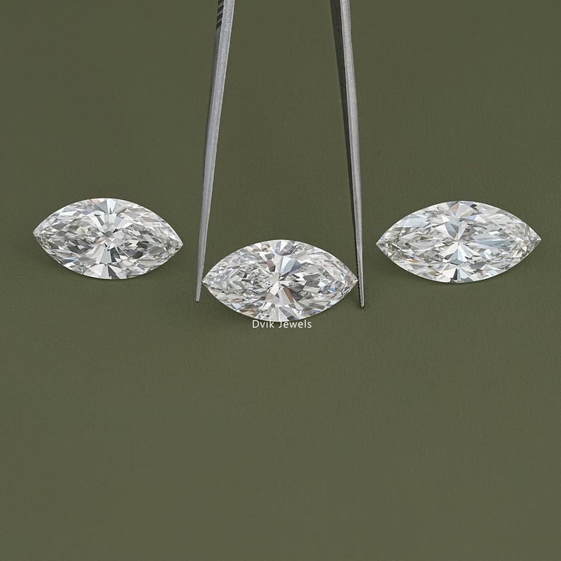 IGI Certified Marquise Cut Lab Grown Diamond, 11.00 To 15.00 Carat Loose Diamond For Wedding Gift, Conflict Free Diamond For Custom Jewelry