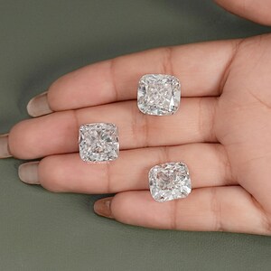 11.00 To 15.00 CT Square Cushion Cut Lab Grown Diamond, Handcrafted Diamond For Custom Jewelry, Eco Friendly IGI Certified Loose Diamond