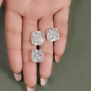 11.00 To 15.00 CT Square Cushion Cut Lab Grown Diamond, Handcrafted Diamond For Custom Jewelry, Eco Friendly IGI Certified Loose Diamond