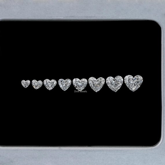 Heart Cut Lab Grown Diamond, EF-VS Clarity Diamond For Engagement Ring, Solitaire Handcrafted Loose Diamond, CVD Diamond For Jewelry Making