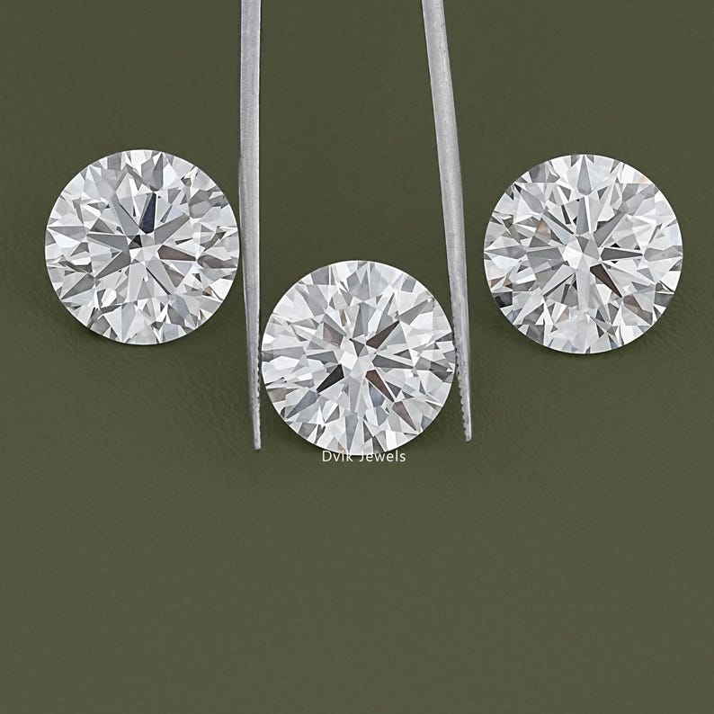 Round Cut Lab Loose Diamond, IGI Certified Diamond For Jewelry Making, Solitaire Loose CVD Diamond, Handmade Lab Stone For Custom Jewelry