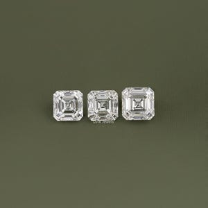 11.00 To 15.00 Carat Asscher Cut Lab Loose Diamond, IGI Certified Diamond For Jewelry Making, Conflict Free Loose Diamond For Wedding Ring
