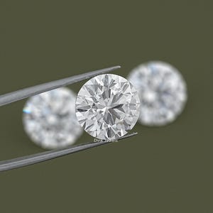 Round Cut Lab Loose Diamond, IGI Certified Diamond For Jewelry Making, Solitaire Loose CVD Diamond, Handmade Lab Stone For Custom Jewelry