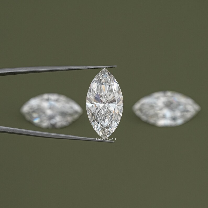 IGI Certified Marquise Cut Lab Grown Diamond, 11.00 To 15.00 Carat Loose Diamond For Wedding Gift, Conflict Free Diamond For Custom Jewelry
