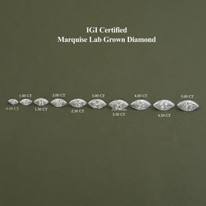 Marquise Cut Lab Loose Diamond For Wedding, IGI Certified Diamond, Conflict Free Diamond For Women, Lab Grown Diamond For Solitaire Ring