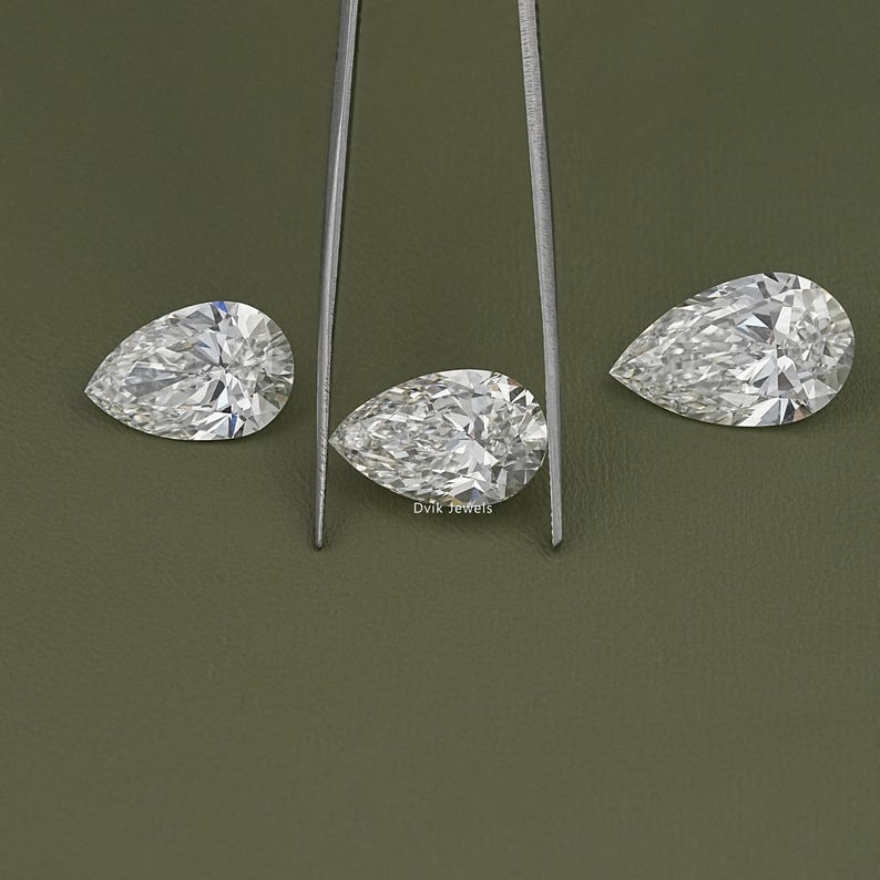 Pear Cut IGI Certified Lab Diamond, Solitaire Loose Handcrafted Diamond,  EF-VS Clarity Diamond, Loose Stone For Personalized Jewelry Making