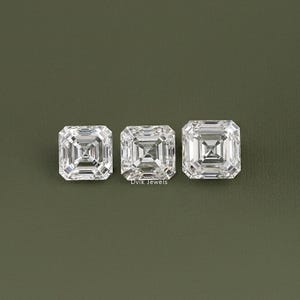 11.00 To 15.00 Carat Asscher Cut Lab Loose Diamond, IGI Certified Diamond For Jewelry Making, Conflict Free Loose Diamond For Wedding Ring