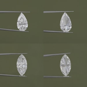 Multi Shape GIA Certified Loose Lab Diamond, Solitaire Loose Diamond In Various Shape,  Diamonds For Custom Ring, EF- VS Clarity Diamond
