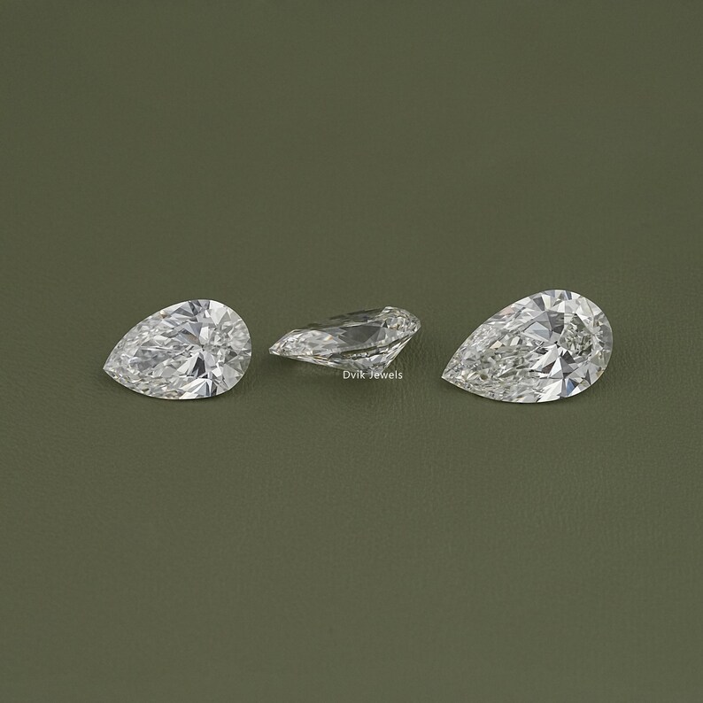 Pear Cut IGI Certified Lab Diamond, Solitaire Loose Handcrafted Diamond,  EF-VS Clarity Diamond, Loose Stone For Personalized Jewelry Making