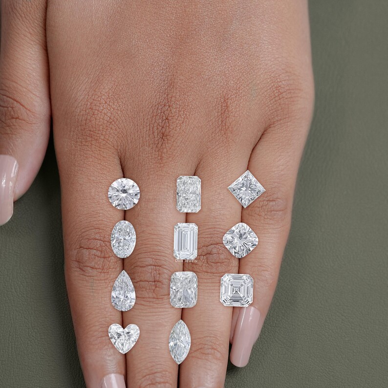 Mix Shape & Size Lab Grown Loose Diamond, 1 To 5 Ct GIA Certified Each Diamond, GH-VS Clarity Diamond, Exclusive Diamond For Custom Jewelry