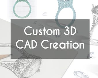 Individuelles CAD-Schmuckdesign | Erhalten Sie eine 3D-Ansicht Ihres Traumschmuckstücks.