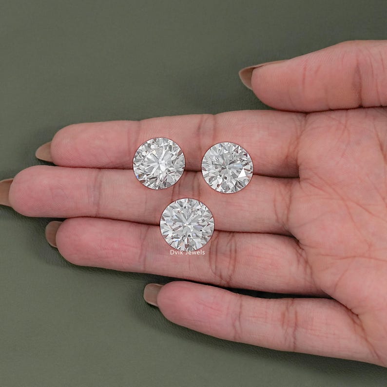 Round Cut Lab Loose Diamond, IGI Certified Diamond For Jewelry Making, Solitaire Loose CVD Diamond, Handmade Lab Stone For Custom Jewelry