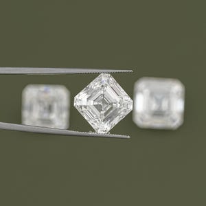 11.00 To 15.00 Carat Asscher Cut Lab Loose Diamond, IGI Certified Diamond For Jewelry Making, Conflict Free Loose Diamond For Wedding Ring