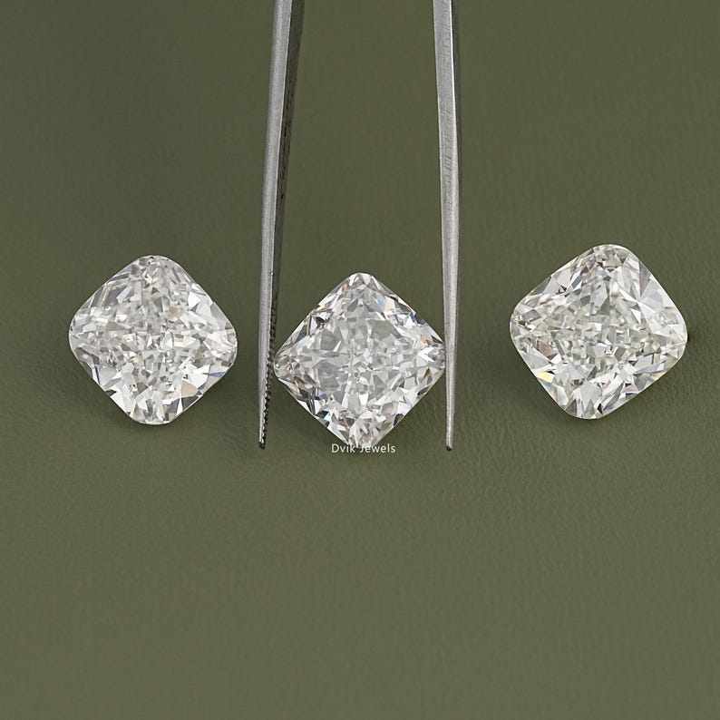 11.00 To 15.00 CT Square Cushion Cut Lab Grown Diamond, Handcrafted Diamond For Custom Jewelry, Eco Friendly IGI Certified Loose Diamond
