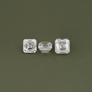 11.00 To 15.00 Carat Asscher Cut Lab Loose Diamond, IGI Certified Diamond For Jewelry Making, Conflict Free Loose Diamond For Wedding Ring