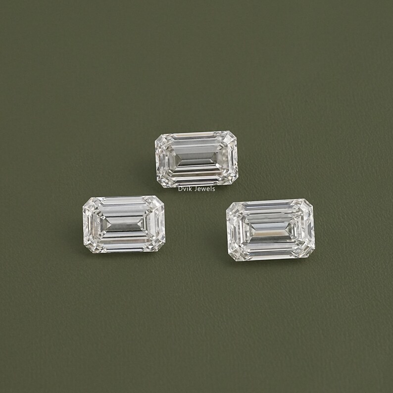 Emerald Cut Lab Grown Loose Diamond, 11.00 To 15.00 CT Lab Created Diamond, IGI Certified CVD Diamond For Ring, Personalized Gift For Her