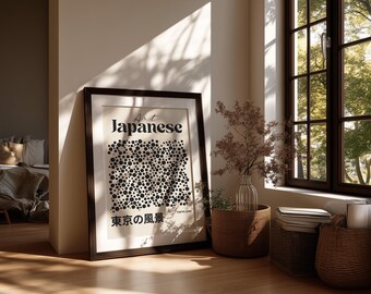 Mockup di poster con cornice nera: oggetto avanzato PSD (download digitale)