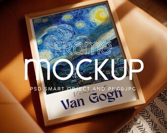 Mockup di cornice verticale: oggetto intelligente PSD, mockup di negozio di poster