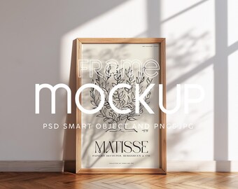 Mockup di cornice verticale: interno luminoso, oggetto intelligente PSD (download digitale)