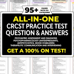 CRCST-examensstudieguide: 388 övningsfrågor och svar
