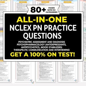 NCLEX-PN 2025 | 320 Practice Questions with Rationale