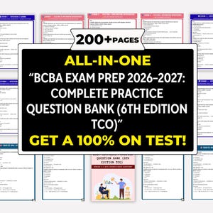 BCBA Exam Prep 2026–2027: Komplette Übungsfragenbank (6.Auflage TCO) 580 Frage