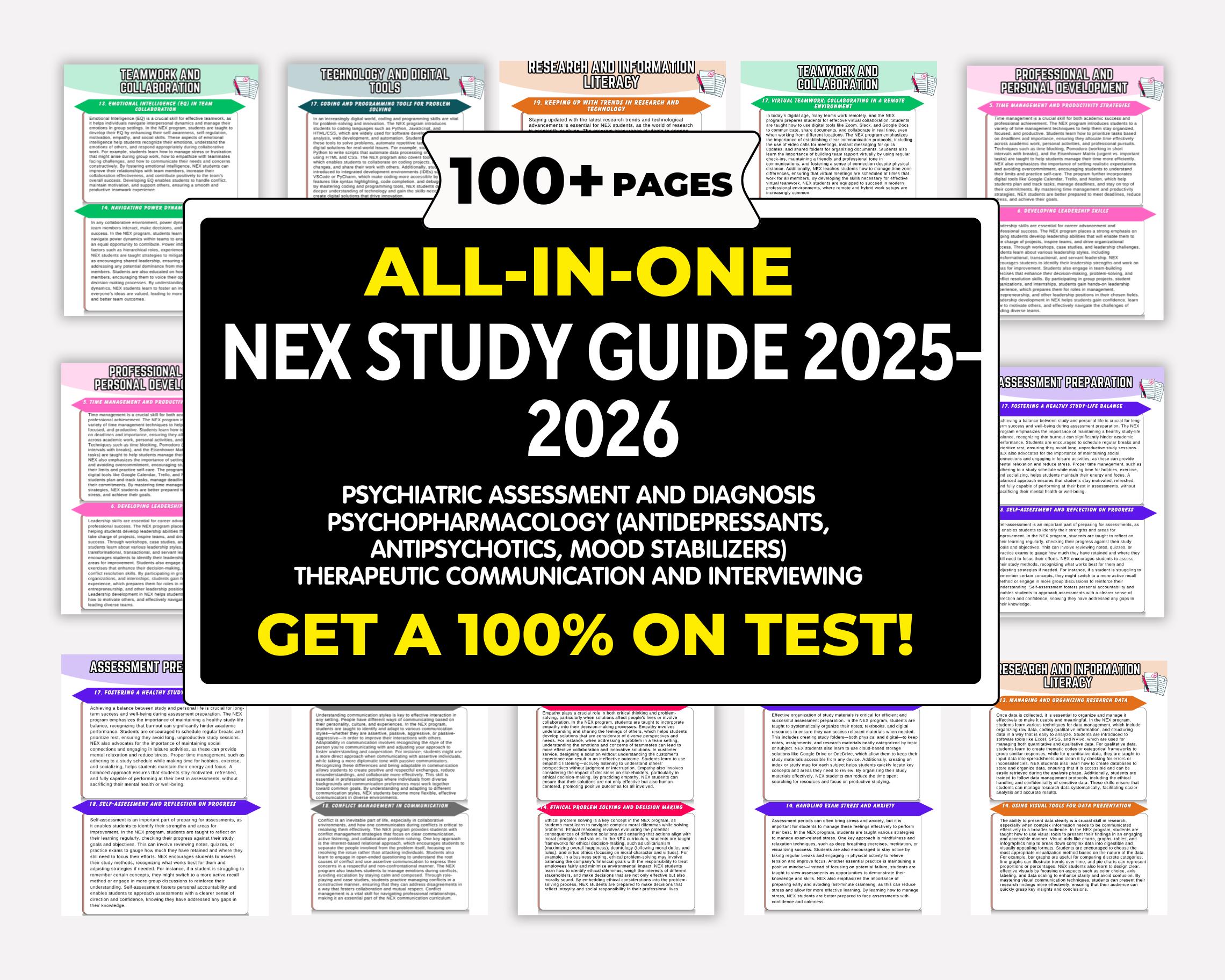 Nln Study NEX Study Guide 2025–2026: NLN Nurse Entrance Exam Prep Book - Etsy
