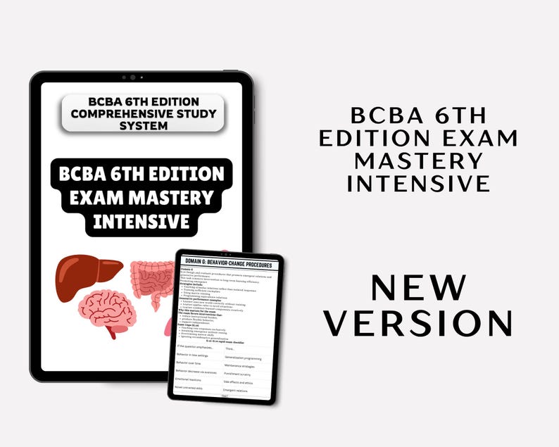 6th Edition Task List | BCBA Exam Complete Study Guide - Etsy