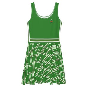 Vintage Green Skater/Tennis Dress