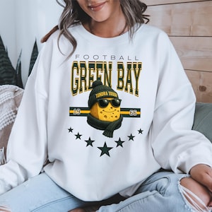 Green Bay Football Cheese Sweatshirt, Tundra Tough 1966 Packers Fan Hoodie, Funny Cozy Cheese Block Shirt, Vintage Retro Wisconsin Game Day