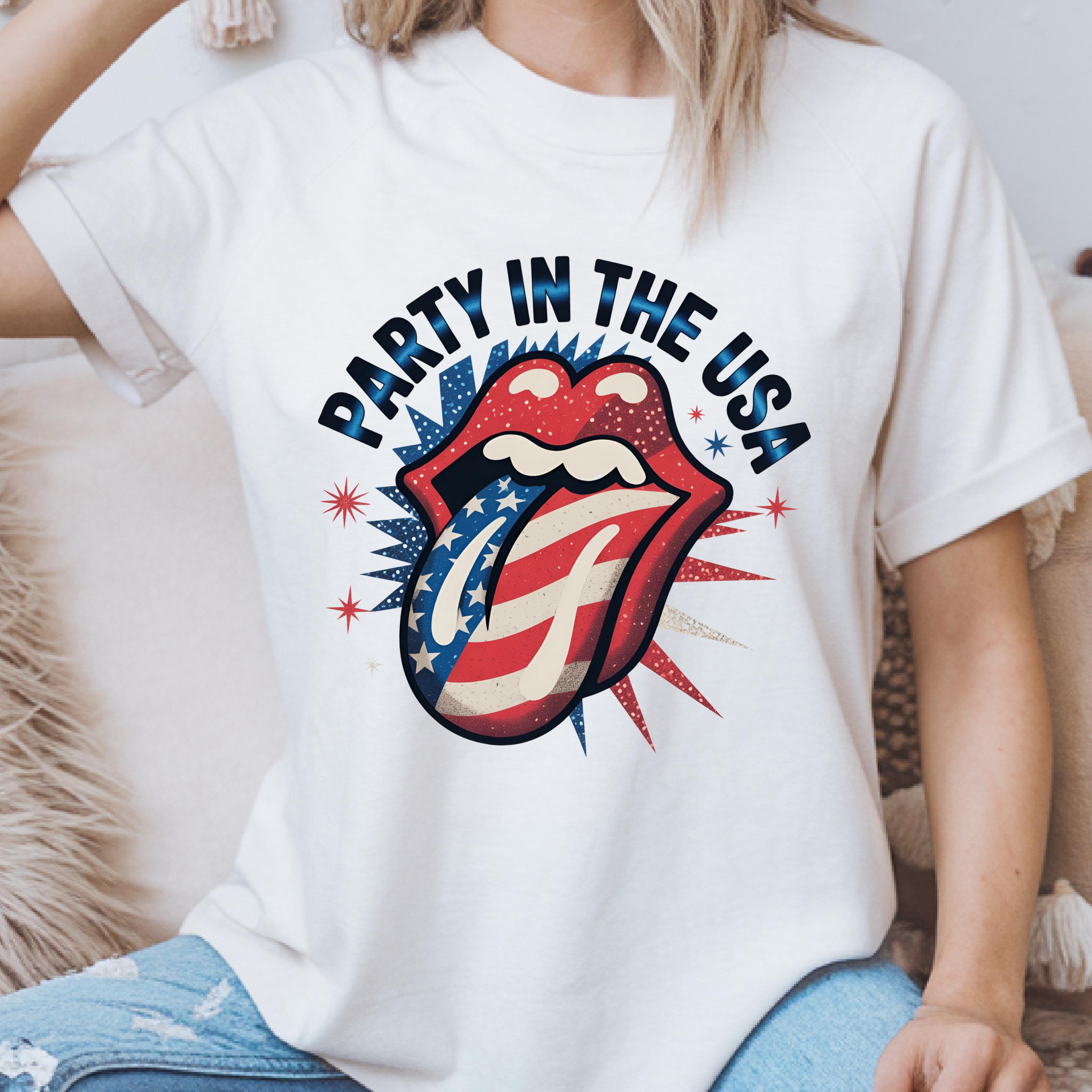 USA Independence Shirt | Party in the USA T-shirt | Retro Rolling 