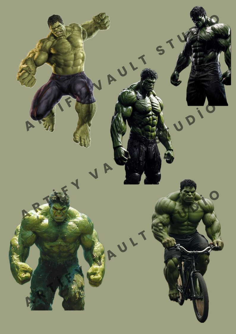 Hulk 10 Png Bundle, Hulk Png Clipart Set, Hulk Package, Super Hero Png ...