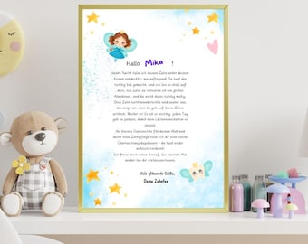 Letter/Post from the Tooth Fairy Tooth Elf, Tooth Elf Template, Loose Tooth Lost, Tooth Fairy Letter to Print, Gift, PDF Download